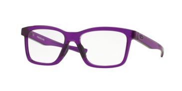 Image of Oakley FENCELINE OX8069 Single Vision Prescription Eyeglasses 806911-53 - Frosted Purple Frame