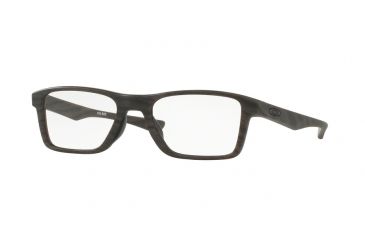 Image of Oakley Fin Box OX8108 Single Vision Prescription Eyeglasses 810803-51 - Matte Woodgrain Frame