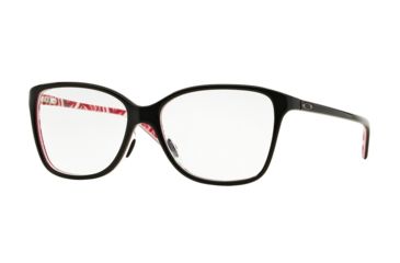 Image of Oakley Finesse Eyeglass Frames 112609-54 - Polished Black/Ysc Frame, Clear Lenses