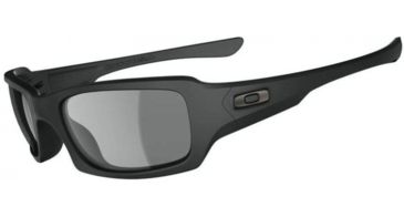 Image of Oakley Fives Squared Single Vision Prescription Sunglasses, Matte Black Frame, OO9238-10SV