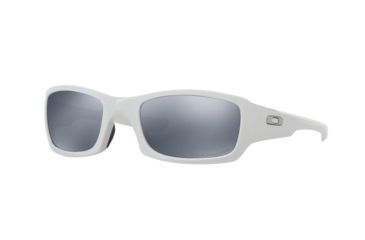 Image of Oakley Fives Squared OO9238 Single Vision Prescription Sunglasses OO9238-923809-54 - Lens Diameter 54 mm, Frame Color Polished White