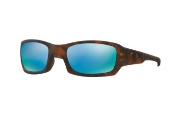 Image of Oakley FIVES SQUARED OO9238 Single Vision Prescription Sunglasses OO9238-923817-54 - Lens Diameter 54 mm, Frame Color Matte Tortoise