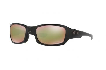 Image of Oakley FIVES SQUARED OO9238 Single Vision Prescription Sunglasses OO9238-923818-54 - Lens Diameter 54 mm, Frame Color Polished Black