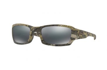 Image of Oakley Fives Squared OO9238 Single Vision Prescription Sunglasses OO9238-923831-54 - Lens Diameter 54 mm, Frame Color Desolve Bare Camo