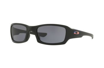 Image of Oakley Fives Squared OO9238 Single Vision Prescription Sunglasses, 54mm, Matte Black, OO9238-923834-54-SV