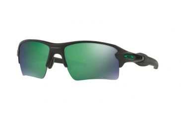 Image of Oakley Flak 2.0 XL Sunglasses 918877-59 - Matte Black Frame, Prizm Jade Polarized Lenses