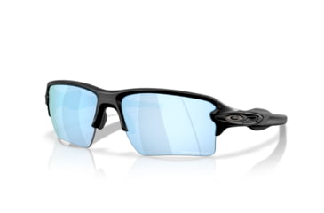 Image of Oakley Flak 2.0 XXL Sunglasses, Matte Black, PRIZM Deep Water Polarized, PRIZM Deep Water Polarized, OO9488-0563