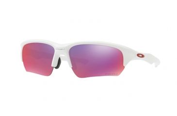 Image of Oakley FLAK BETA A OO9372 Progressive Prescription Sunglasses OO9372-937206-65 - Lens Diameter 65 mm, Frame Color Matte White