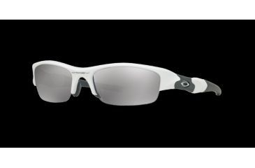 Image of Oakley FLAK JACKET A OO9112 Single Vision Prescription Sunglasses OO9112-03882J-63 - Lens Diameter 63 mm, Frame Color Polished White