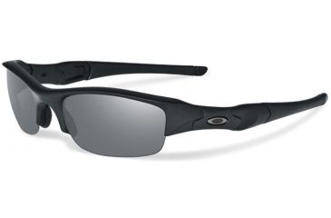 Image of Oakley SI Flak Jacket Sunglasses, Matte Black Frame, Grey Lens 11-003