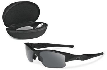 Image of Oakley SI Flak Jacket XLJ Sunglasses, Black Frame, Clear and Grey Lenses 53-065