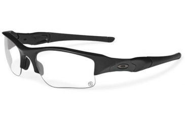 Image of Oakley Flak Jacket XLJ Sunglasses, Matte Black Frame, Clear to Grey Photochromic Lens 11-490