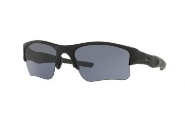 Image of Oakley FLAK JACKET XLJ OO9009 Progressive Prescription Sunglasses OO9009-53-065-63 - Lens Diameter 63 mm, Frame Color Matte Black