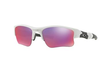 Image of Oakley FLAK JACKET XLJ OO9009 Progressive Prescription Sunglasses OO9009-900907-63 - Lens Diameter 63 mm, Frame Color Polished White