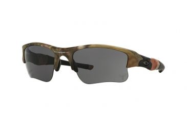 Image of Oakley FLAK JACKET XLJ OO9009 Progressive Prescription Sunglasses OO9009-900914-63 - Lens Diameter 63 mm, Frame Color Woodland Camo