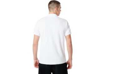 Image of Oakley Flame Terry Short Sleeve Polo Tnp - Mens, White, Medium, 434445-100-M
