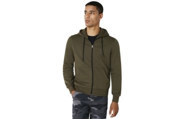 Image of Oakley Fleece Oakley Camou Zipped - Mens, Blackout, Medium 472433-02E-M