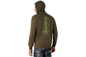 Image of Oakley Fleece Oakley Camou Zipped - Mens, Dark Brush, Medium, 472433-86V-M