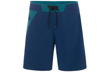 Image of Oakley Floater Angle Block 18in Shorts - Mens, Dark Blue, 28, 482455-609-28