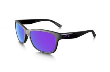 Image of Oakley Forehand Sunglasses, Polished Black Frame, Violet Iridium Lens OO9179-26