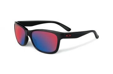 Image of Oakley Forehand Sunglasses, Polished Black Frame, Positive Red Iridium Lens OO9179-27