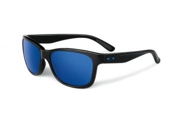 Image of Oakley Forehand Sunglasses, Polished Black Frame, Ice Iridium Lens OO9179-29
