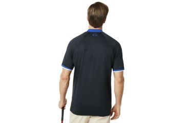 Image of Oakley Forward PreShort Sleeve Placket Polo - Mens, Blackout, Extra Large 434327-02E-XL