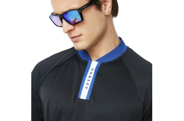 Image of Oakley Forward PreShort Sleeve Placket Polo - Mens, Blackout, Extra Large 434327-02E-XL
