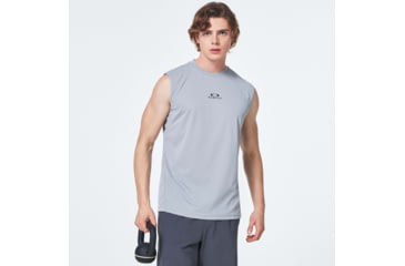 Image of Oakley Foundational Training Tank Top - Mens, Fog Grey, Medium, FOA400444-27G-M