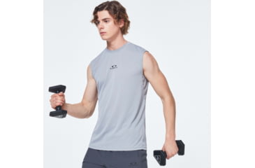 Image of Oakley Foundational Training Tank Top - Mens, Fog Grey, Medium, FOA400444-27G-M
