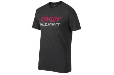 Image of Oakley FP Basic Graphic Tee, Jet Black Heather, Medium 452156-01S-MD