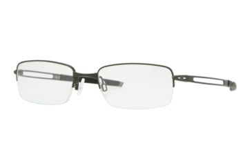 Image of Oakley FRAG OX5045 Prescription Eyeglasses 504503-53 - Pewter Frame, Clear Lenses