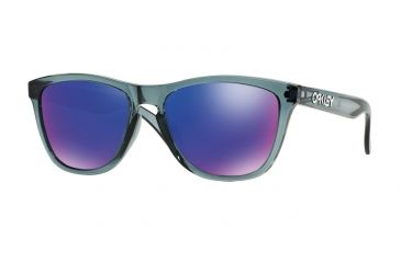 Image of Oakley Frogskins A OO9245 Single Vision Prescription Sunglasses OO9245-924518-54 - Lens Diameter 54 mm, Frame Color Crystal Black