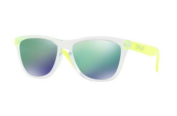 Image of Oakley Frogskins A OO9245 Single Vision Prescription Sunglasses OO9245-924553-54 - Lens Diameter 54 mm, Frame Color Matte Clear
