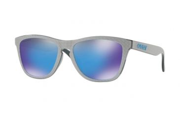 Image of Oakley Frogskins A OO9245 Single Vision Prescription Sunglasses OO9245-924559-54 - Lens Diameter 54 mm, Frame Color Checkbox Silver