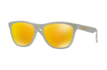 Image of Oakley Frogskins A OO9245 Single Vision Prescription Sunglasses OO9245-924560-54 - Lens Diameter 54 mm, Frame Color Checkbox Silver