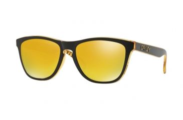 Image of Oakley Frogskin ASIA FIT OO9245 Sunglasses 924566-54 - Uc La Black Frame, 24K Iridium Lenses