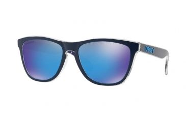 Image of Oakley Frogskin ASIA FIT OO9245 Sunglasses 924567-54 - Uc Milan Navy Frame, Prizm Sapphire Lenses