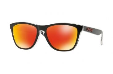 Image of Oakley Frogskin ASIA FIT OO9245 Sunglasses 924569-54 - Uc Tokyo Black Frame, Prizm Ruby Lenses