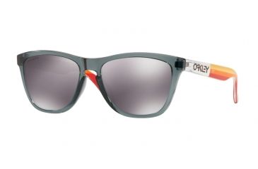 Image of Oakley Frogskin ASIA FIT OO9245 Sunglasses 924570-54 - Crystal Black Frame, Prizm Black Lenses