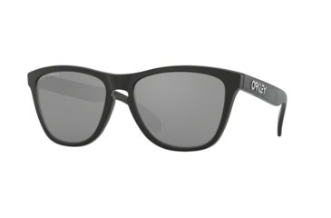 Image of Oakley Frogskins A OO9245 Single Vision Prescription Sunglasses, 54mm, Matet Black, OO9245-924587-54-SV