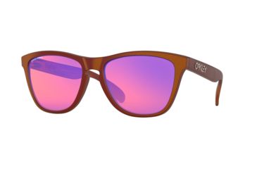 Image of Oakley Frogskins A OO9245 Single Vision Prescription Sunglasses, 54mm, Red/Gold Shift, OO9245-924588-54-SV