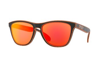 Image of Oakley Frogskins A OO9245 Single Vision Prescription Sunglasses, 54mm, Raceworn Orange, OO9245-924589-54-SV