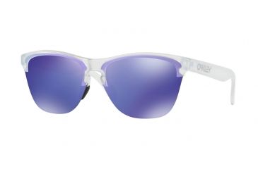 Image of Oakley FROGSKINS LITE OO9374 Prescription Sunglasses OO9374-937403-63 - Lens Diameter 63 mm, Frame Color Matte Clear