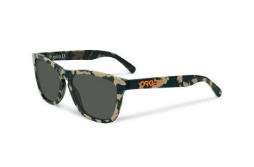 Image of Oakley Frogskins LX Eric Koston Series Mens Sunglasses, Matte Camo Frame, Dark Grey Lens OO2043-12