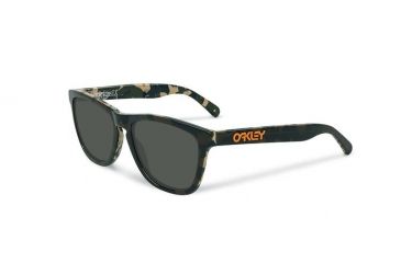 Image of Oakley Frogskins LX Eric Koston Series Mens Sunglasses, Night Camo Frame, Dark Grey Lens OO2043-13
