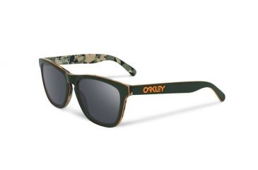 Image of Oakley Frogskins LX Eric Koston Series Mens Sunglasses, Matte Camo Green Frame, Black Iridium Lens OO2043-14