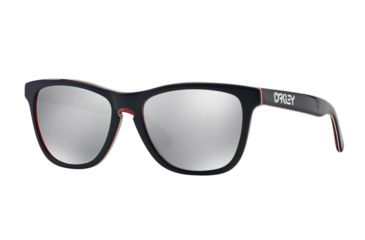 Image of Oakley FROGSKINS LX OO2043 Progressive Prescription Sunglasses OO2043-204305-56 - Lens Diameter 56 mm, Frame Color Navy