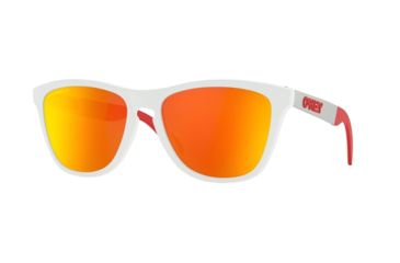 Image of Oakley FROGSKINS MIX A OO9428F Prescription Sunglasses, 55mm, Polished White, OO9428F-942805-55-SV