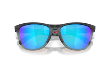 Image of Oakley Frogskins Range Sunglasses, Matte Black / Matte Crystal Black, PRIZM Sapphire, PRIZM Sapphire, OO9284-1955